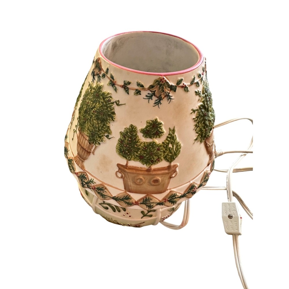 Yankee Candle Berry Festive Electric Tart Warmer Ceramic Christmas Topiary